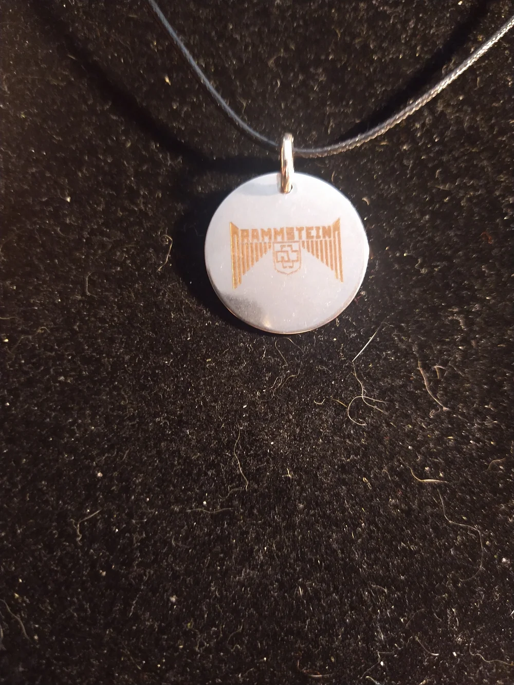 Rammstein Band Logo Pendant Necklace - Stainless Steel